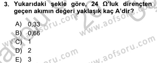 Devre Analizi Dersi 2016 - 2017 Yılı 3 Ders Sınav Soruları 3. Soru