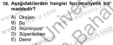Enerji Yönetimi ve Politikaları Dersi 2012 - 2013 Yılı (Vize) Ara Sınav Soruları 18. Soru