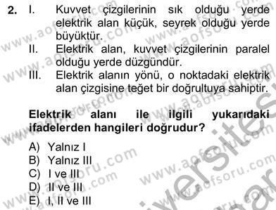 Enerji Yönetimi ve Politikaları Dersi 2012 - 2013 Yılı (Vize) Ara Sınav Soruları 2. Soru