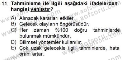 Enerji Yönetimi ve Politikaları Dersi 2012 - 2013 Yılı (Final) Dönem Sonu Sınav Soruları 11. Soru