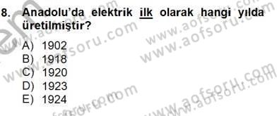 Enerji Yönetimi ve Politikaları Dersi 2012 - 2013 Yılı (Final) Dönem Sonu Sınav Soruları 8. Soru