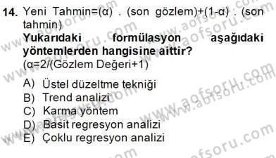 Enerji Yönetimi ve Politikaları Dersi 2014 - 2015 Yılı (Final) Dönem Sonu Sınav Soruları 14. Soru