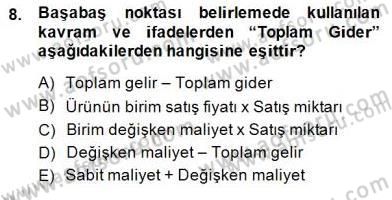 Enerji Yönetimi ve Politikaları Dersi 2014 - 2015 Yılı (Final) Dönem Sonu Sınav Soruları 8. Soru