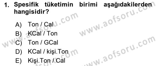 Enerji Yönetimi ve Politikaları Dersi 2017 - 2018 Yılı 3 Ders Sınav Soruları 1. Soru