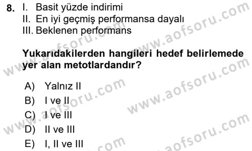 Enerji Yönetimi ve Politikaları Dersi 2017 - 2018 Yılı (Vize) Ara Sınav Soruları 8. Soru