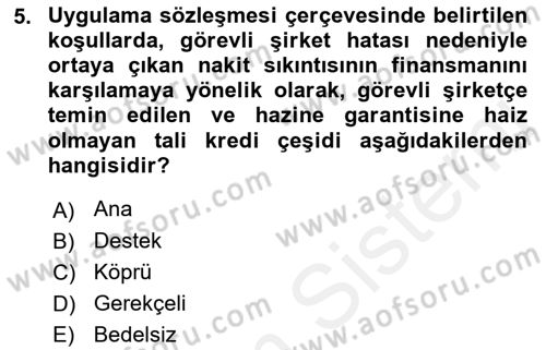 Enerji Yönetimi ve Politikaları Dersi 2018 - 2019 Yılı (Final) Dönem Sonu Sınav Soruları 5. Soru