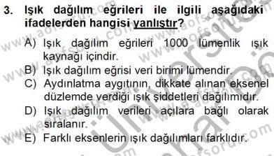 Elektrik Tesisat Planları Dersi 2012 - 2013 Yılı (Final) Dönem Sonu Sınav Soruları 3. Soru