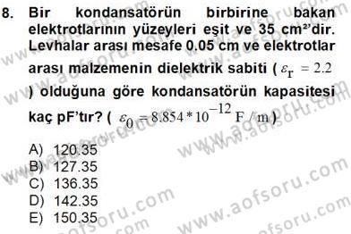 Elektrik Tesisat Planları Dersi 2012 - 2013 Yılı (Final) Dönem Sonu Sınav Soruları 8. Soru