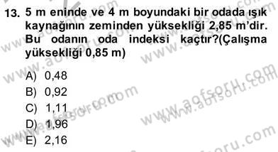 Elektrik Tesisat Planları Dersi 2013 - 2014 Yılı (Vize) Ara Sınav Soruları 13. Soru