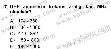 Elektrik Tesisat Planları Dersi 2013 - 2014 Yılı (Vize) Ara Sınav Soruları 17. Soru
