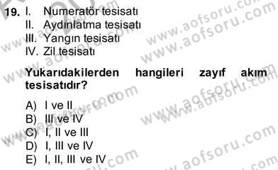 Elektrik Tesisat Planları Dersi 2013 - 2014 Yılı (Vize) Ara Sınav Soruları 19. Soru