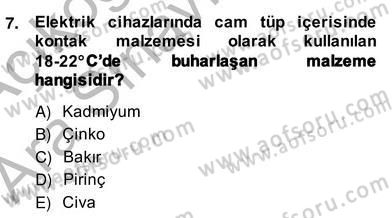 Elektrik Tesisat Planları Dersi 2013 - 2014 Yılı (Vize) Ara Sınav Soruları 7. Soru