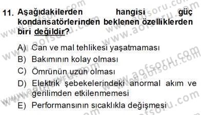 Elektrik Tesisat Planları Dersi 2013 - 2014 Yılı (Final) Dönem Sonu Sınav Soruları 11. Soru