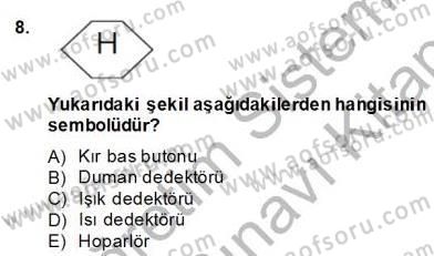 Elektrik Tesisat Planları Dersi 2013 - 2014 Yılı (Final) Dönem Sonu Sınav Soruları 8. Soru