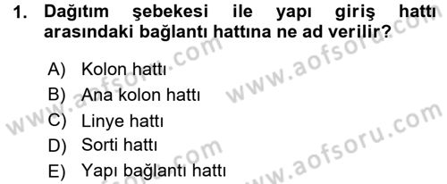 Elektrik Tesisat Planları Dersi 2015 - 2016 Yılı (Vize) Ara Sınav Soruları 1. Soru