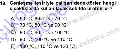Elektrik Tesisat Planları Dersi 2015 - 2016 Yılı (Vize) Ara Sınav Soruları 18. Soru