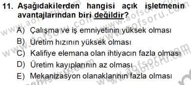 Geleneksel Enerji Kaynakları Dersi 2012 - 2013 Yılı (Vize) Ara Sınav Soruları 11. Soru