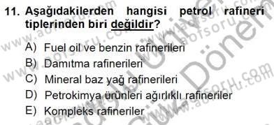 Geleneksel Enerji Kaynakları Dersi 2012 - 2013 Yılı (Final) Dönem Sonu Sınav Soruları 11. Soru