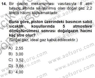 Geleneksel Enerji Kaynakları Dersi 2012 - 2013 Yılı (Final) Dönem Sonu Sınav Soruları 14. Soru