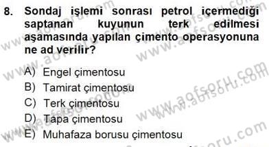 Geleneksel Enerji Kaynakları Dersi 2012 - 2013 Yılı (Final) Dönem Sonu Sınav Soruları 8. Soru