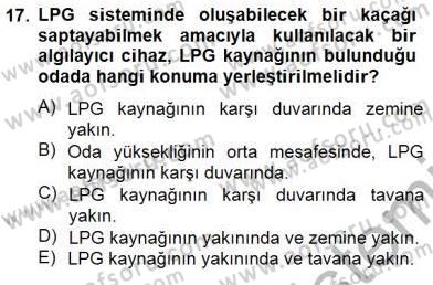 Geleneksel Enerji Kaynakları Dersi 2013 - 2014 Yılı (Final) Dönem Sonu Sınav Soruları 17. Soru