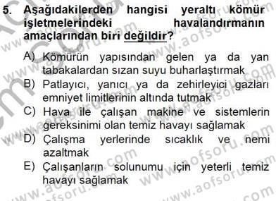 Geleneksel Enerji Kaynakları Dersi 2013 - 2014 Yılı (Final) Dönem Sonu Sınav Soruları 5. Soru