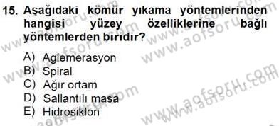 Geleneksel Enerji Kaynakları Dersi 2014 - 2015 Yılı (Vize) Ara Sınav Soruları 15. Soru