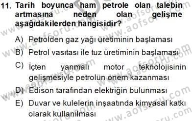 Geleneksel Enerji Kaynakları Dersi 2014 - 2015 Yılı (Final) Dönem Sonu Sınav Soruları 11. Soru