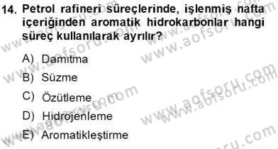 Geleneksel Enerji Kaynakları Dersi 2014 - 2015 Yılı (Final) Dönem Sonu Sınav Soruları 14. Soru