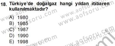 Geleneksel Enerji Kaynakları Dersi 2014 - 2015 Yılı (Final) Dönem Sonu Sınav Soruları 18. Soru