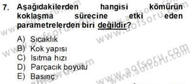 Geleneksel Enerji Kaynakları Dersi 2014 - 2015 Yılı (Final) Dönem Sonu Sınav Soruları 7. Soru
