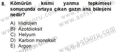 Geleneksel Enerji Kaynakları Dersi 2014 - 2015 Yılı (Final) Dönem Sonu Sınav Soruları 8. Soru