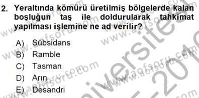 Geleneksel Enerji Kaynakları Dersi 2015 - 2016 Yılı (Final) Dönem Sonu Sınav Soruları 2. Soru