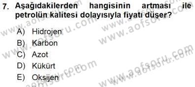Geleneksel Enerji Kaynakları Dersi 2015 - 2016 Yılı (Final) Dönem Sonu Sınav Soruları 7. Soru