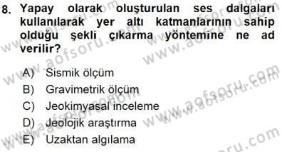 Geleneksel Enerji Kaynakları Dersi 2015 - 2016 Yılı (Final) Dönem Sonu Sınav Soruları 8. Soru