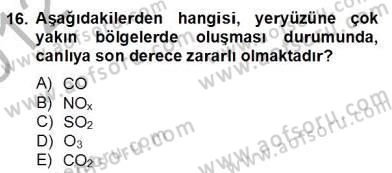Yenilenebilir Enerji Kaynakları Dersi 2012 - 2013 Yılı (Final) Dönem Sonu Sınav Soruları 16. Soru
