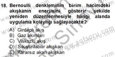 Yenilenebilir Enerji Kaynakları Dersi 2012 - 2013 Yılı (Final) Dönem Sonu Sınav Soruları 18. Soru