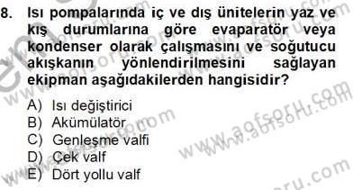 Yenilenebilir Enerji Kaynakları Dersi 2012 - 2013 Yılı (Final) Dönem Sonu Sınav Soruları 8. Soru