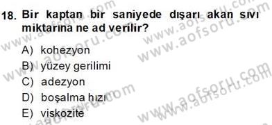 Yenilenebilir Enerji Kaynakları Dersi 2013 - 2014 Yılı (Final) Dönem Sonu Sınav Soruları 18. Soru