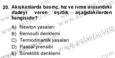 Yenilenebilir Enerji Kaynakları Dersi 2013 - 2014 Yılı (Final) Dönem Sonu Sınav Soruları 20. Soru