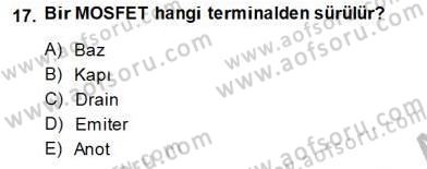 Elektrik Makinaları Dersi 2014 - 2015 Yılı (Final) Dönem Sonu Sınav Soruları 17. Soru