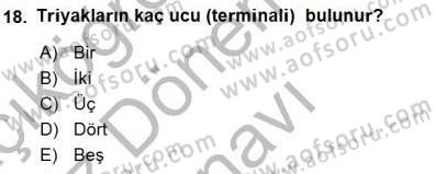 Elektrik Makinaları Dersi 2015 - 2016 Yılı (Final) Dönem Sonu Sınav Soruları 18. Soru