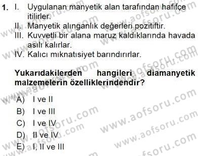 Elektrik Makinaları Dersi 2016 - 2017 Yılı (Vize) Ara Sınav Soruları 1. Soru