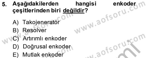 Elektrik Bakım, Arıza Bulma ve Güvenlik Dersi 2013 - 2014 Yılı (Final) Dönem Sonu Sınav Soruları 5. Soru