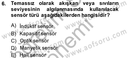 Elektrik Bakım, Arıza Bulma ve Güvenlik Dersi 2013 - 2014 Yılı (Final) Dönem Sonu Sınav Soruları 6. Soru