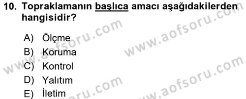 Elektrik Bakım, Arıza Bulma ve Güvenlik Dersi 2015 - 2016 Yılı (Final) Dönem Sonu Sınav Soruları 10. Soru
