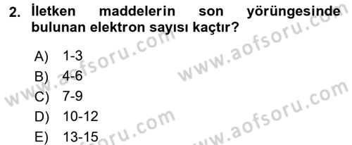 Elektrik Bakım, Arıza Bulma ve Güvenlik Dersi 2015 - 2016 Yılı (Final) Dönem Sonu Sınav Soruları 2. Soru