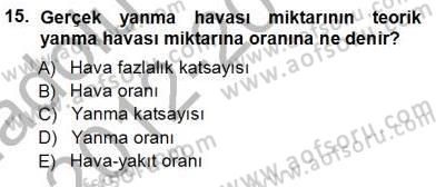 Enerji Analizi Dersi 2012 - 2013 Yılı (Vize) Ara Sınav Soruları 15. Soru