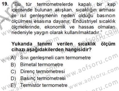 Enerji Analizi Dersi 2012 - 2013 Yılı (Vize) Ara Sınav Soruları 19. Soru