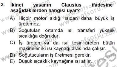 Enerji Analizi Dersi 2012 - 2013 Yılı (Vize) Ara Sınav Soruları 3. Soru